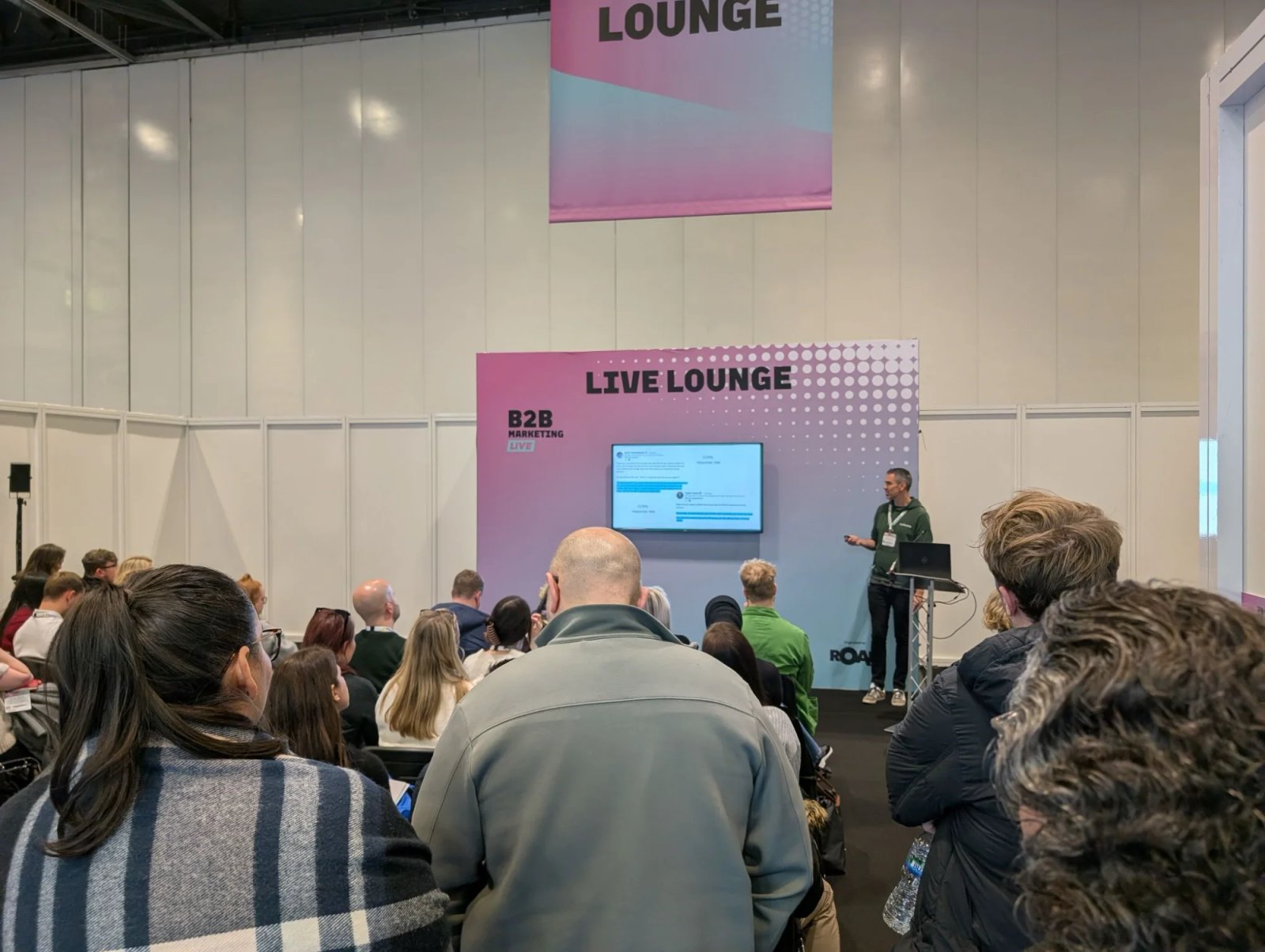 Mark Walker speaking at B2B Marketing Live